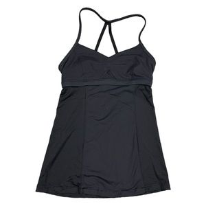 LULULEMON Tank Top Women's Sz 2 (approximate) Black Bend and Flow